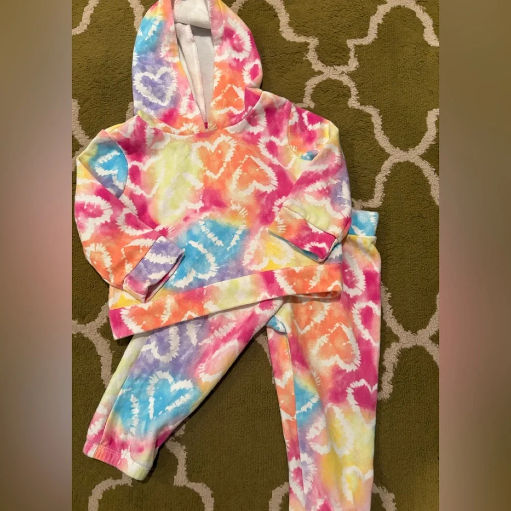 The Children’s Place Tie-Dye Kids Hoodie and Pants Set Size 12-18M